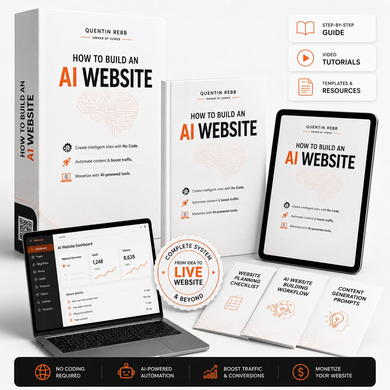 How to build a website with AI for an online shop that uses automation, product content, and traffic campaigns.